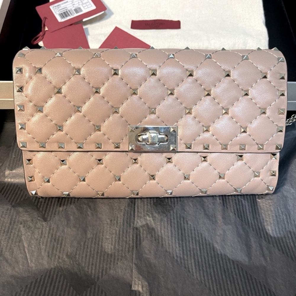 Valentino Garavani rockstud clutch, crossbody